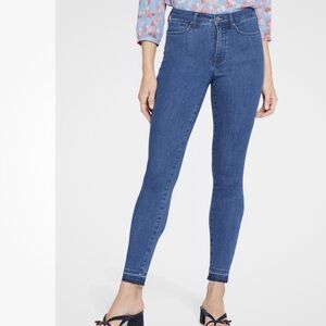 NYDJ Ami Skinny Leggings Jeans with Raw Edge Hem 8 Petite